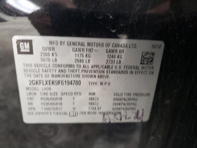 Photo 10 from auction – 2015 GMC TERRAIN SL with VIN 2GKFLXEK9F6194780