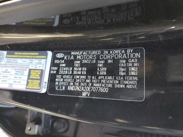 Photo 10 from auction – 2014 KIA SOUL with VIN KNDJN2A20E7077600