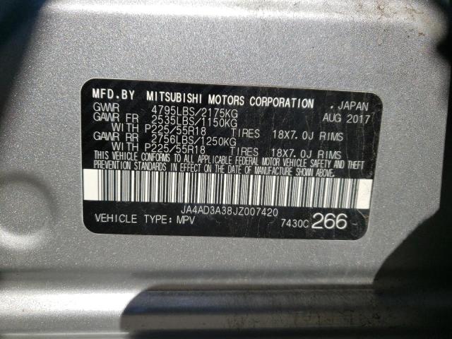 Photo 10 from auction – 2018 MITSUBISHI OUTLANDER with VIN JA4AD3A38JZ007420