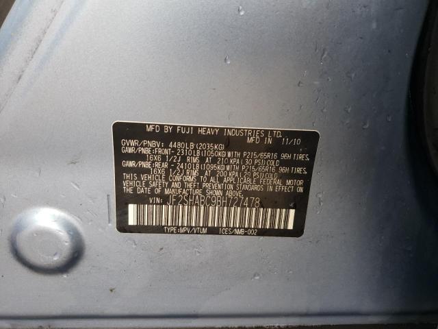 Photo 10 from auction – 2011 SUBARU FORESTER 2 with VIN JF2SHABC9BH727478