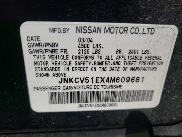 Photo 10 from auction – 2004 INFINITI G35 with VIN JNKCV51EX4M609681