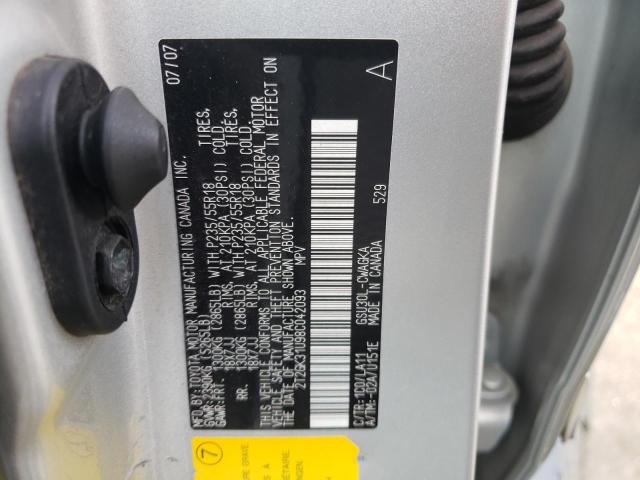 Photo 10 from auction – 2008 LEXUS RX 350 with VIN 2T2GK31U98C042093