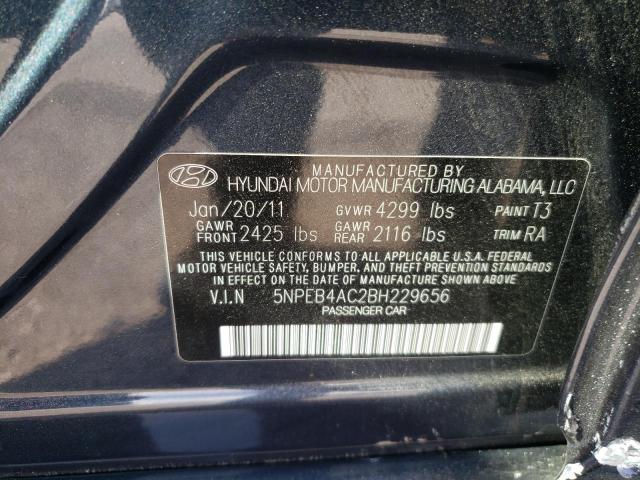 Photo 10 from auction – 2011 HYUNDAI SONATA GLS with VIN 5NPEB4AC2BH229656