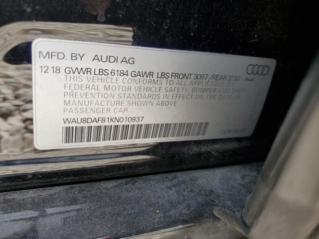 Photo 10 from auction – 2019 AUDI A8 L with VIN WAU8DAF81KN010937