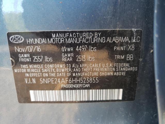 Photo 10 from auction – 2017 HYUNDAI SONATA SE with VIN 5NPE24AF6HH523855