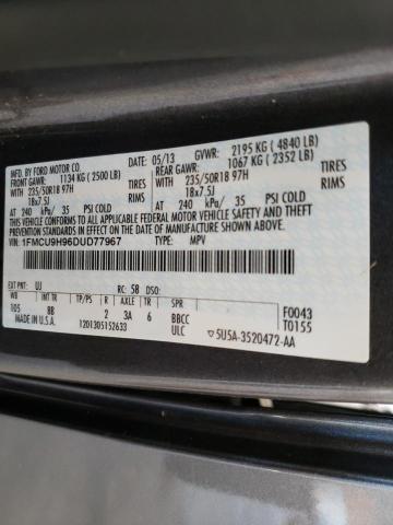 Photo 10 from auction – 2013 FORD ESCAPE SEL with VIN 1FMCU9H96DUD77967