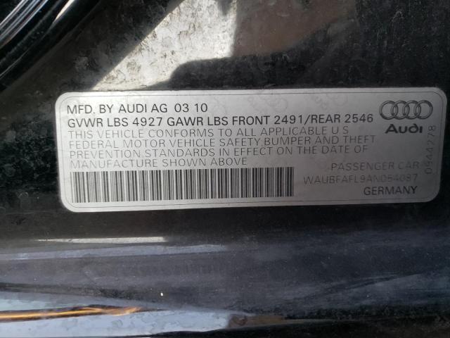 Photo 10 from auction – 2010 AUDI A4 PREMIUM with VIN WAUBFAFL9AN054087