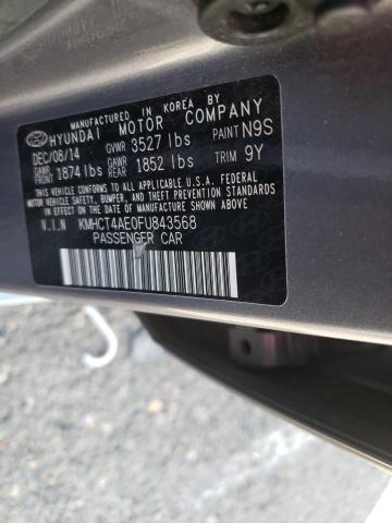Photo 10 from auction – 2015 HYUNDAI ACCENT GLS with VIN KMHCT4AE0FU843568