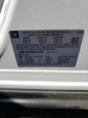 Photo 10 from auction – 2021 BUICK ENVISION E with VIN LRBFZPR49MD196788