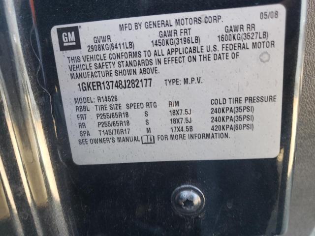 Photo 10 from auction – 2008 GMC ACADIA SLE with VIN 1GKER13748J282177