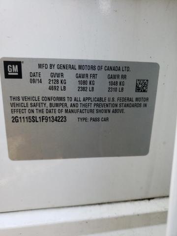 Photo 10 from auction – 2015 CHEVROLET IMPALA LT with VIN 2G1115SL1F9134223