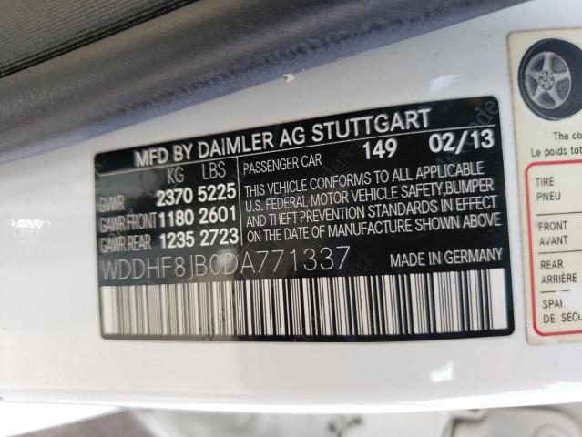Photo 10 from auction – 2013 MERCEDES-BENZ E 350 4MAT with VIN WDDHF8JB0DA771337