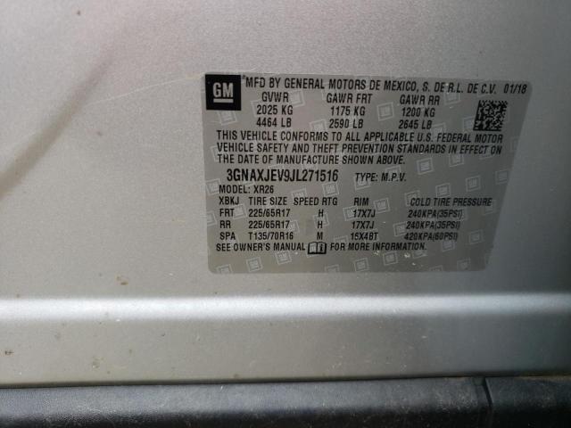 Photo 10 from auction – 2018 CHEVROLET EQUINOX LT with VIN 3GNAXJEV9JL271516