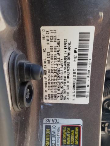 Photo 10 from auction – 2014 HONDA CR-V LX with VIN 5J6RM4H30EL005877