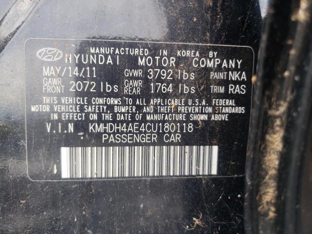 Photo 10 from auction – 2012 HYUNDAI ELANTRA GL with VIN KMHDH4AE4CU180118