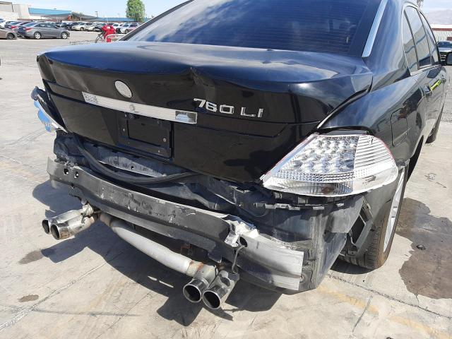 Photo 9 from auction – 2003 BMW 760 LI with VIN WBAGN83463DK10139
