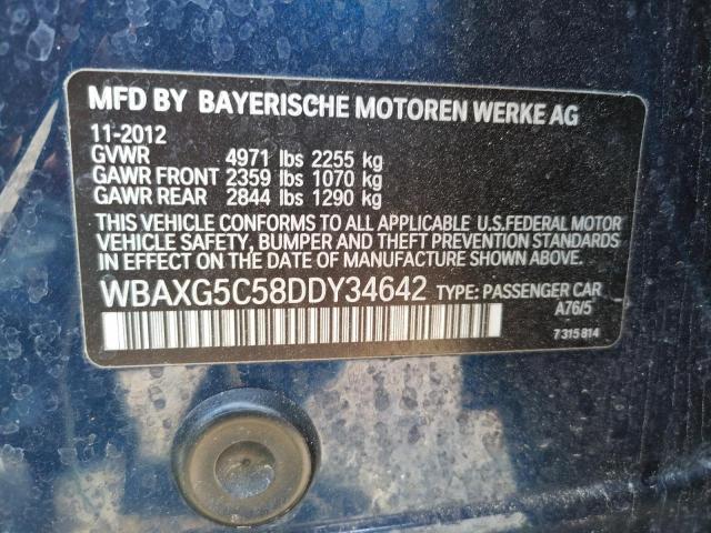Photo 10 from auction – 2013 BMW 528 I with VIN WBAXG5C58DDY34642