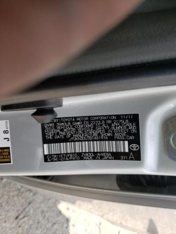 Photo 10 from auction – 2011 TOYOTA PRIUS with VIN JTDKN3DU7B1461976