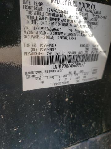 Photo 10 from auction – 2010 LINCOLN MKS with VIN 1LNHL9DR7AG609677
