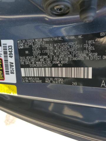 Photo 10 from auction – 2014 TOYOTA SIENNA XLE with VIN 5TDYK3DC6ES463557