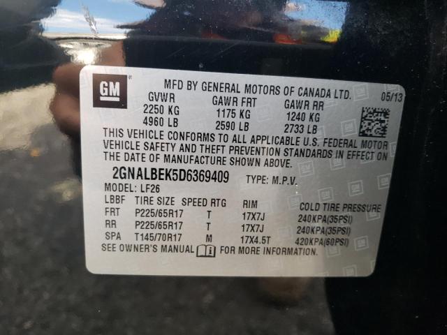 Photo 10 from auction – 2013 CHEVROLET EQUINOX LS with VIN 2GNALBEK5D6369409