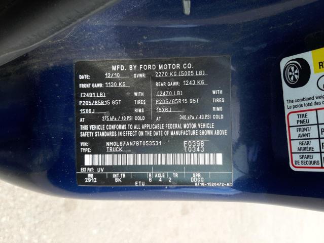 Photo 10 from auction – 2011 FORD TRANSIT CO with VIN NM0LS7AN7BT053531