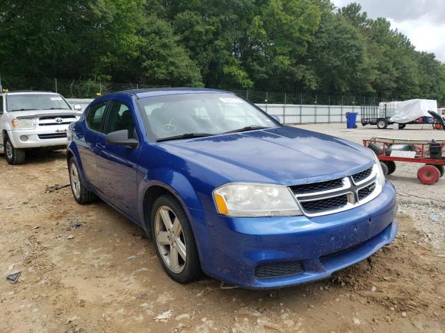 DODGE AVENGER SX 2012 with VIN 1C3CDZCB8CN158939 - Photo from auction