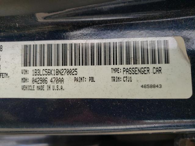 Photo 10 from auction – 2008 DODGE AVENGER SX with VIN 1B3LC56K18N270025
