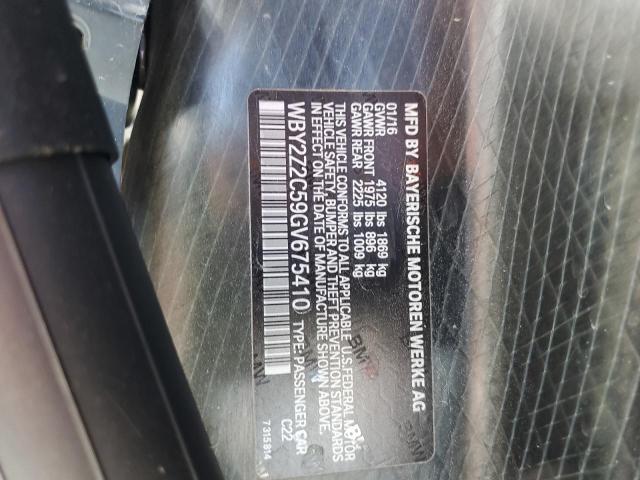 Photo 10 from auction – 2016 BMW I8 with VIN WBY2Z2C59GV675410