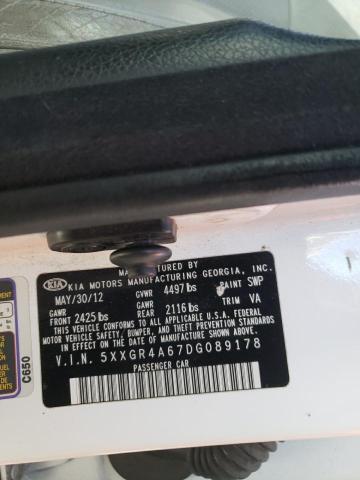 Photo 10 from auction – 2013 KIA OPTIMA SX with VIN 5XXGR4A67DG089178