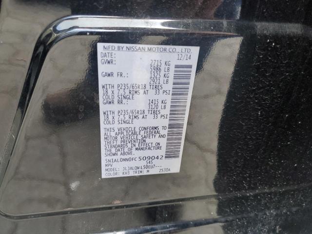 Photo 10 from auction – 2015 INFINITI QX60 with VIN 5N1AL0MN0FC509042