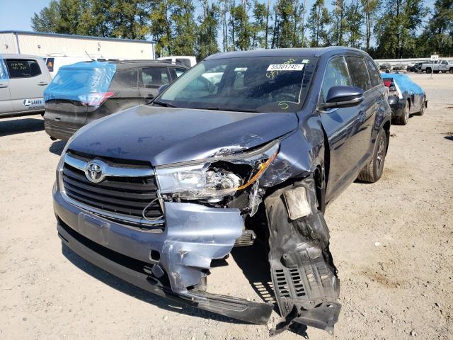 Photo 2 from auction – 2016 TOYOTA HIGHLANDER with VIN 5TDJKRFH9GS236024
