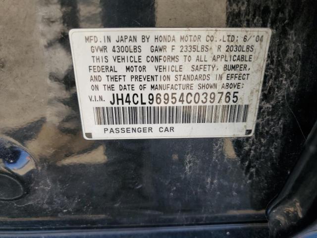 Photo 10 from auction – 2004 ACURA TSX with VIN JH4CL96954C039765