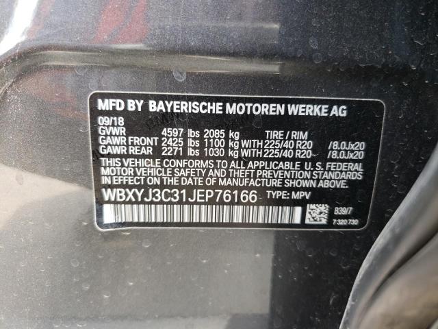 Photo 10 from auction – 2018 BMW X2 SDRIVE2 with VIN WBXYJ3C31JEP76166