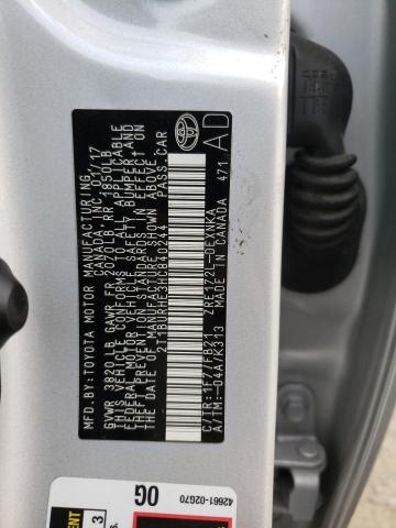 Photo 10 from auction – 2017 TOYOTA COROLLA L with VIN 2T1BURHE3HC840244