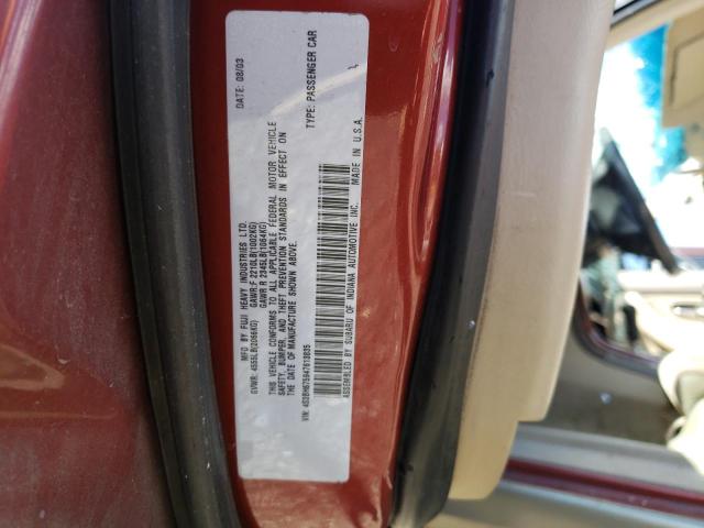 Photo 10 from auction – 2004 SUBARU LEGACY OUT with VIN 4S3BH675947613835