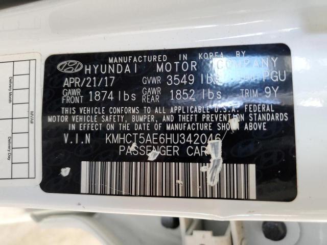 Photo 10 from auction – 2017 HYUNDAI ACCENT SE with VIN KMHCT5AE6HU342046