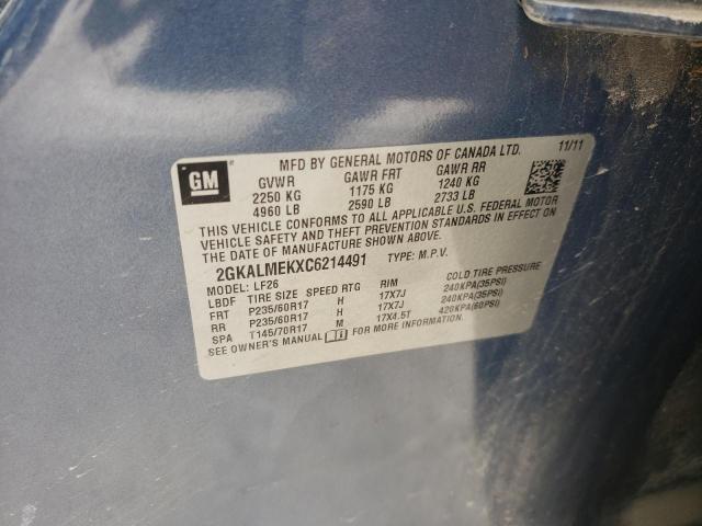 Zdjęcie 10 z aukcji – 2012 GMC TERRAIN SL z VIN 2GKALMEKXC6214491