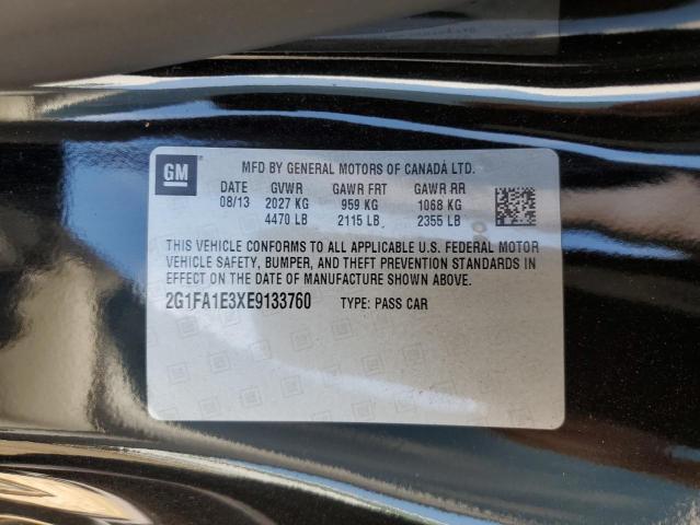 Photo 10 from auction – 2014 CHEVROLET CAMARO LS with VIN 2G1FA1E3XE9133760