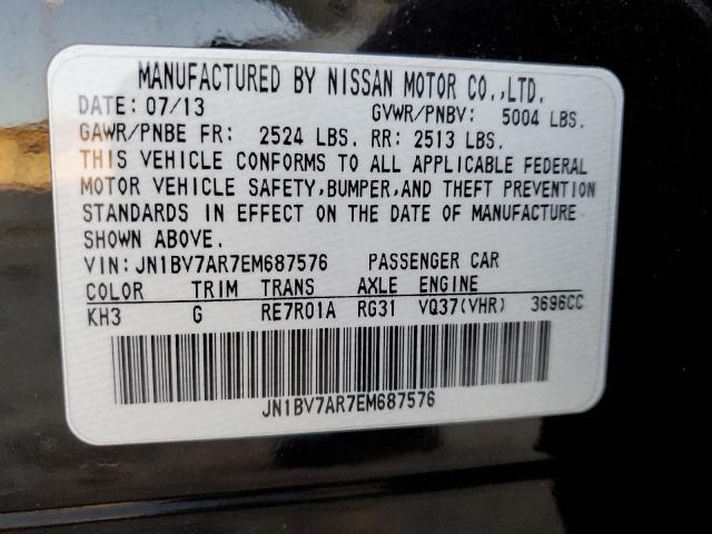 Photo 10 from auction – 2014 INFINITI Q50 BASE with VIN JN1BV7AR7EM687576