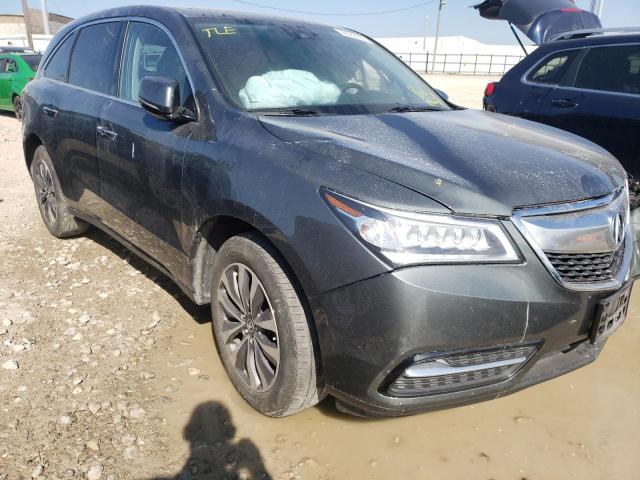 ACURA MDX TECHNO 2016 with VIN 5FRYD4H45GB019854 - Photo from auction