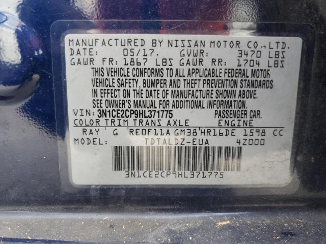 Photo 10 from auction – 2017 NISSAN VERSA NOTE with VIN 3N1CE2CP9HL371775
