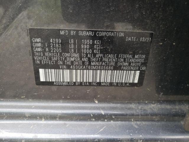 Photo 10 from auction – 2021 SUBARU IMPREZA LI with VIN 4S3GKAT60M3605686