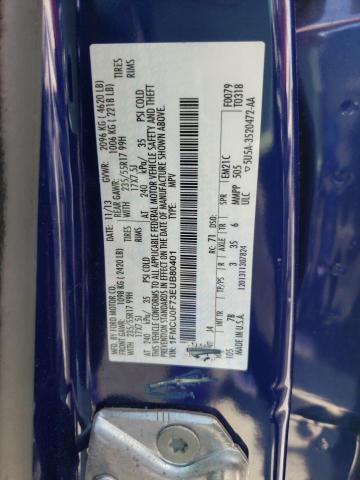 Photo 10 from auction – 2014 FORD ESCAPE S with VIN 1FMCU0F73EUB80401