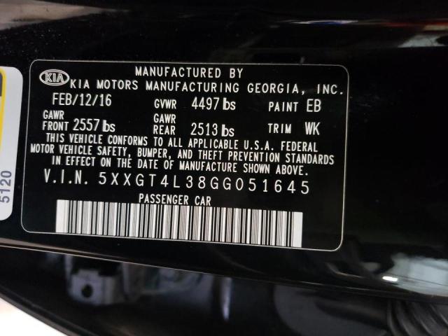 Photo 10 from auction – 2016 KIA OPTIMA LX with VIN 5XXGT4L38GG051645