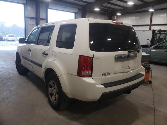 Photo 3 from auction – 2011 HONDA PILOT LX with VIN 5FNYF3H29BB046469