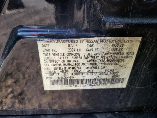 Photo 10 from auction – 2008 NISSAN ALTIMA 3.5 with VIN 1N4BL21E58N402784