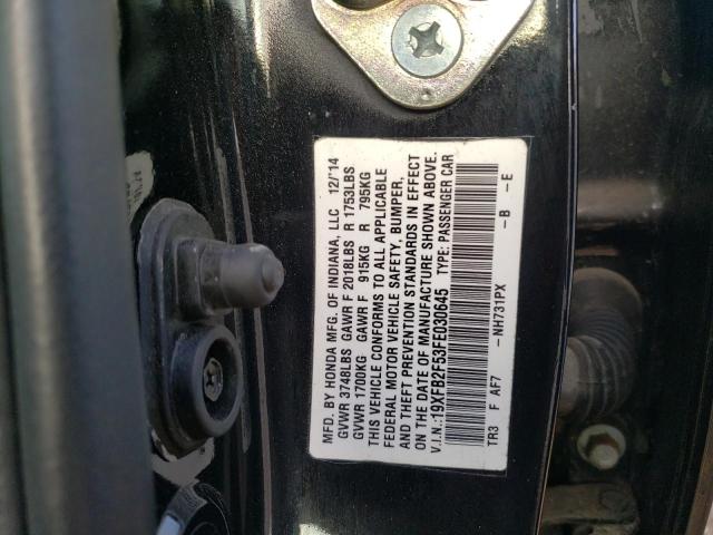 Photo 10 from auction – 2015 HONDA CIVIC LX with VIN 19XFB2F53FE030645
