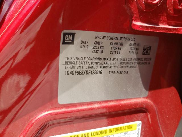 Photo 10 from auction – 2013 BUICK LACROSSE P with VIN 1G4GF5E3XDF128516