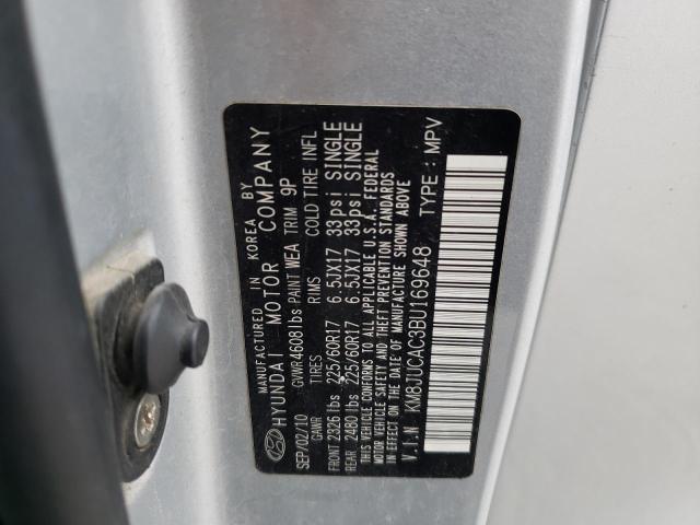 Photo 10 from auction – 2011 HYUNDAI TUCSON GLS with VIN KM8JUCAC3BU169648